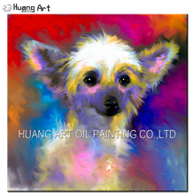 High Skills Artist Handmade High Quality Modern Animal Dog Oil Painting on Canvas Funny Chihuahua Canvas Wall Art Dog Painting 2024 - buy cheap