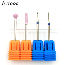 HYTOOS 4Pcs Nail Drill Bit 3/32" Rotary Burr Cuticle Clean Manicure Pedicure Tools Electric Drill Accessories Nail Beauty Tools 2024 - buy cheap