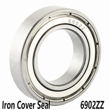 2pcs/lot 6902ZZ Deep Groove Ball Bearing Iron Cover Seal 6902-ZZ 6902ZZ 15*28*7mm 15*28*7 Bearing Steel Material 2024 - buy cheap