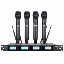 New High Quality Professional 4 channel Handheld Wireless Microphone professional lavalier clip microphone headset 2024 - buy cheap
