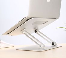 Suporte de mesa portátil ajustável riser computador organizador de mesa braço de alumínio para macbook pro/ar 7-15 "notebook 2024 - compre barato