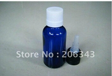 20 мл синяя бутылка эфирного масла с пластиковой крышкой, пластиковая капельница для упаковки косметики 2024 - купить недорого