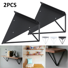 2Pcs Sliver/Black/White Wall Mount Shelf Triangular Bracket Metal Industrial Release Support Bench Table Shelf Bracket 2024 - buy cheap