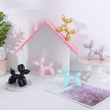 Resin Ornaments Nordic Cute Cartoon Balloon Dog Ornaments Crafts Sculpture Gifts Home Decorations Party Dessert Desktop Ornament 2024 - buy cheap