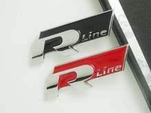 5X Black red 3D metal  Rline Car Badge Emblem for volkswagen VW Beetle polo golf CC Touareg Tiguan Passat Scirocco sticker 2024 - buy cheap