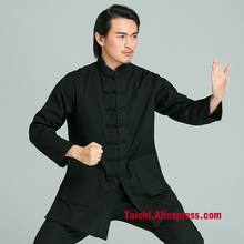 2017  Wing Chun Uniform Chinese Style Clothes Handmade Linen Tai Chi Uniform Wushu  Kung Fu martial Art Suit 2024 - buy cheap