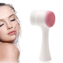 Cepillo de limpieza Facial 3D, doble cepillo para lavado de cara limpiador Facial exfoliante, cepillo de limpieza Facial, cuidado de la piel 2024 - compra barato