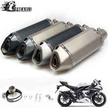 Universal Fiber Motorcycle Exhaust Pipe Muffler Motorbike Exhaust Modified Exhaust Pipe DB Killer For KAWASAKI Ninja ZX6R ZX7R 2024 - buy cheap