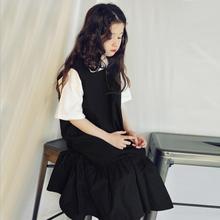 Korean style vest dress 2019 summer new cotton dress for children girls big baby black sleeveless dress holiday dress ws369 2024 - buy cheap