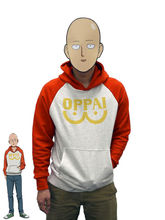 One Punch Man Hero Saitama Oppai Cosplay Costume Hooded Jacket Sweater Hoodie 2024 - buy cheap