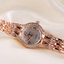 Женские часы-браслет, Роскошные наручные часы с кристаллами, повседневные кварцевые часы reloj mujer618, новинка 2019 2024 - купить недорого