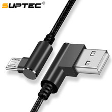 Cable Micro USB SUPTEC 3A, Cable de carga rápida de nailon trenzado, Cable cargador de datos para Android, Samsung, Huawei, Xiaomi, Cable Micro USB 2024 - compra barato