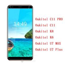 Smartphones 9 H C11 PRO Película Protetora Protetor de Tela de Vidro Temperado para OUKITEL telefone cobertura para OUKITEL K8 K6 U7 MAX U7 Plus 2024 - compre barato