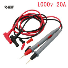 1 par sonda universal prueba Pin multímetro Digital, punta de aguja medidor Multi metro del probador de plomo Sonda de cable de lápiz 20A D1017 2024 - compra barato