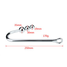 New Sex Toys for Couples Metal Anal Hook with 3 Ball Anal Butt Plug Anus Rod Butt Beads Adult Products For Women,Fetish Bondage 2024 - buy cheap