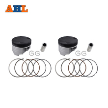 Ahl 1 conjunto/2 conjuntos tamanho furado std std + 100 49mm 50 50mm kit de pistão & anel de pistão da motocicleta para yamaha xc125 1990-1993 xv250 1988-2018 2024 - compre barato