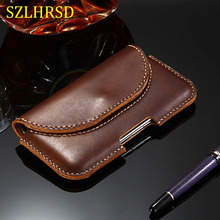 Чехол SZLHRSD для ASUS Zenfone Live L1 G552KL Go Edition, чехол из натуральной кожи с зажимом для ремня, чехол для телефона, поясная сумка 2024 - купить недорого