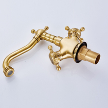 New Arrival  Faucet Vintage Style Bathroom Basin Sink Faucet Antique Brass MixerTap Dual Handles Deck Mounted CA9901 2024 - buy cheap