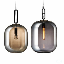 Luminária pendente de vidro moderno, luminária de teto com detalhe de melão clássico para inverno, sala de estar, cozinha 2024 - compre barato