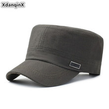 XdanqinX 2019 New Cotton Fashion Army Military Hats For Men Snapback Cap Adjustable Size Retro Adult Men's Flat Caps Dad's Hat 2024 - buy cheap