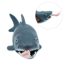1 peça spit pé squeeze tubarão brinquedos brincadeira novidade criativa descompressão squeeze brinquedo comer pessoas macio anti estresse engraçado tubarões 2024 - compre barato