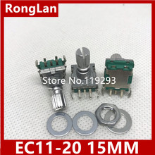 [BELLA]Shelf EC11 side tone encoder 20 points with a switch with a pulse encoder thread switch 15MM rachis--10PCS/LOT 2024 - buy cheap