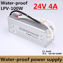 4.2A 24V 100W Waterproof LED Driver power supply 24v DC outdoor use for led strip Lighting ac dc Transformers LPV-100-24 2024 - buy cheap