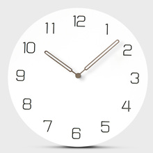 Mdf relógio de parede de madeira design moderno do vintage rústico gasto chique escritório em casa café decoração arte grande relógio 2024 - compre barato