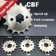 For HONDA CBF125 CB125 CBR125 CBZ125 XR125 XLR125 Senda125 For Kymco 125 Motorcycle front sprocket 15 16 17 Teeth gear sprockets 2024 - buy cheap