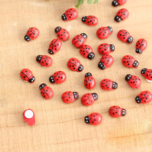 10Pcs Mini Ladybird Red Beetle Ladybug Fairy Doll House Garden Decor Ornament 2024 - buy cheap