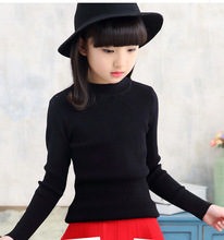 Knit Children Sweaters For Girls Spring Autumn 2022 New School Knitted Sweater Girl Teenage Clothing White Black Red Pink Tops 2024 - buy cheap