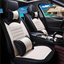 Universal linen car seat covers For Toyota Corolla RAV4 Prius Prado Highlander Sienna zelas verso Mark X Crown styling 2024 - buy cheap