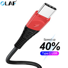 Кабель OLAF USB Type C для Xiaom Redmi Note 7, кабель быстрой зарядки для Samsung S9, S10 Plus, 1 м, 2 м, 3 м, 5 В, 2,4 А 2024 - купить недорого