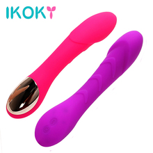 Ikoky vibrador recarregável, vibrador e massageador do ponto g, varinha mágica, usb, brinquedos sexuais para mulheres, máquina sexual de 12 frequências 2024 - compre barato