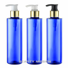 250ml 24 pcs/lot empty blue plastic lotion bottles ,liquid soap pump container for personal care lotion pump cosmetic containers 2024 - buy cheap