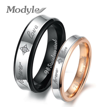 Женские свадебные кольца из нержавеющей стали Mostyle Italina, золотистого цвета, классический дизайн 2024 - купить недорого
