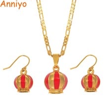 Anniyo PNG Ethnic Tribes Decorative Hat Jewelry Sets Pendant Necklaces Earrings Women Papua New Guinea Traditional Model #170506 2024 - buy cheap