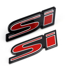 Original Red Si Tail Thin Sticker PMMA + Aluminum Alloy Car Styling Refitting Emblem Badge 3D Grille For Honda Trim Accessories 2024 - buy cheap