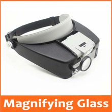 10X  LED illumination Glasses Magnifier Wearing Magnifier Magnifying Glass 3Lens Loupe with LED Light Jewel Repair 2024 - buy cheap