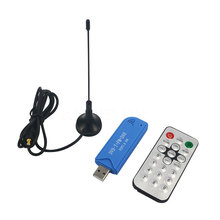 Мини-видео оборудование DVB-T + DAB + FM RTL2832U + FC0012 цифровой USB 2,0 ТВ-флешка с поддержкой SDR тюнер приемник + антенна, 1 шт. 2024 - купить недорого
