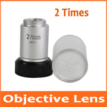 2X 195 Lab Educational Biological Microscope Achromatic Objective Lens  2 Times Optical Lens with Standard RMS Thread 20.2mm 2024 - buy cheap