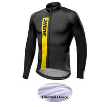 Mavic Winter Thermal Fleece Cycling Jerseys Long Sleeve Ropa Ciclismo MTB Bicycle Rock Racing Bike Clothes Cycling Clothing 2024 - buy cheap