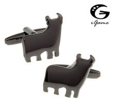 iGame Men Gift Sheep Cuff Links Gunblack Color Animal Design Copper Material Free Shipping 2024 - buy cheap