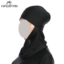 Haofan мусульманский для плавания шапка под хиджаб, мусульманская черная шляпа, один размер 2024 - купить недорого
