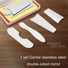 1set Dental Orthodontic Intraoral Photographic Reflector Mirror Double Sided Stainless Steel Dentistry Material Dentist Tools 2024 - buy cheap