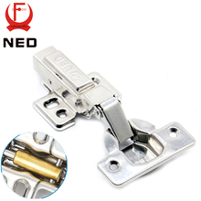 4PCS NED Super Strong 40MM Cup Hinges Stainless Steel Hydraulic Copper Core Hinge For Cupboard Cabinet Door Furniture Hardware 2024 - buy cheap