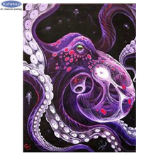 5D Diamond Embroidery animal octopus Cross Stitch DIY Diamond Painting round square rhinestones Home Decor Christmas gift 2024 - buy cheap