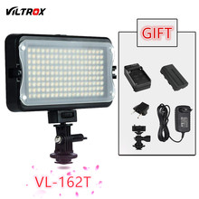 Viltrox VL-162T LED Studio Video Light Lamp LCD Display Bi-Color Dimmable For Wedding Canon Camera Camcorder+Battery+Charger 2024 - buy cheap