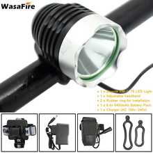 WasaFire-luz LED para bicicleta, linterna frontal para ciclismo, resistente al agua, recargable, batería de 6400mAh, 1800lm, XML, T6 2024 - compra barato