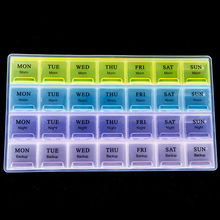 7 Day Pill Medicine Tablet pillbox Dispenser Organizer Case with 28 compartments pill box multicolor container for medicines 2024 - buy cheap